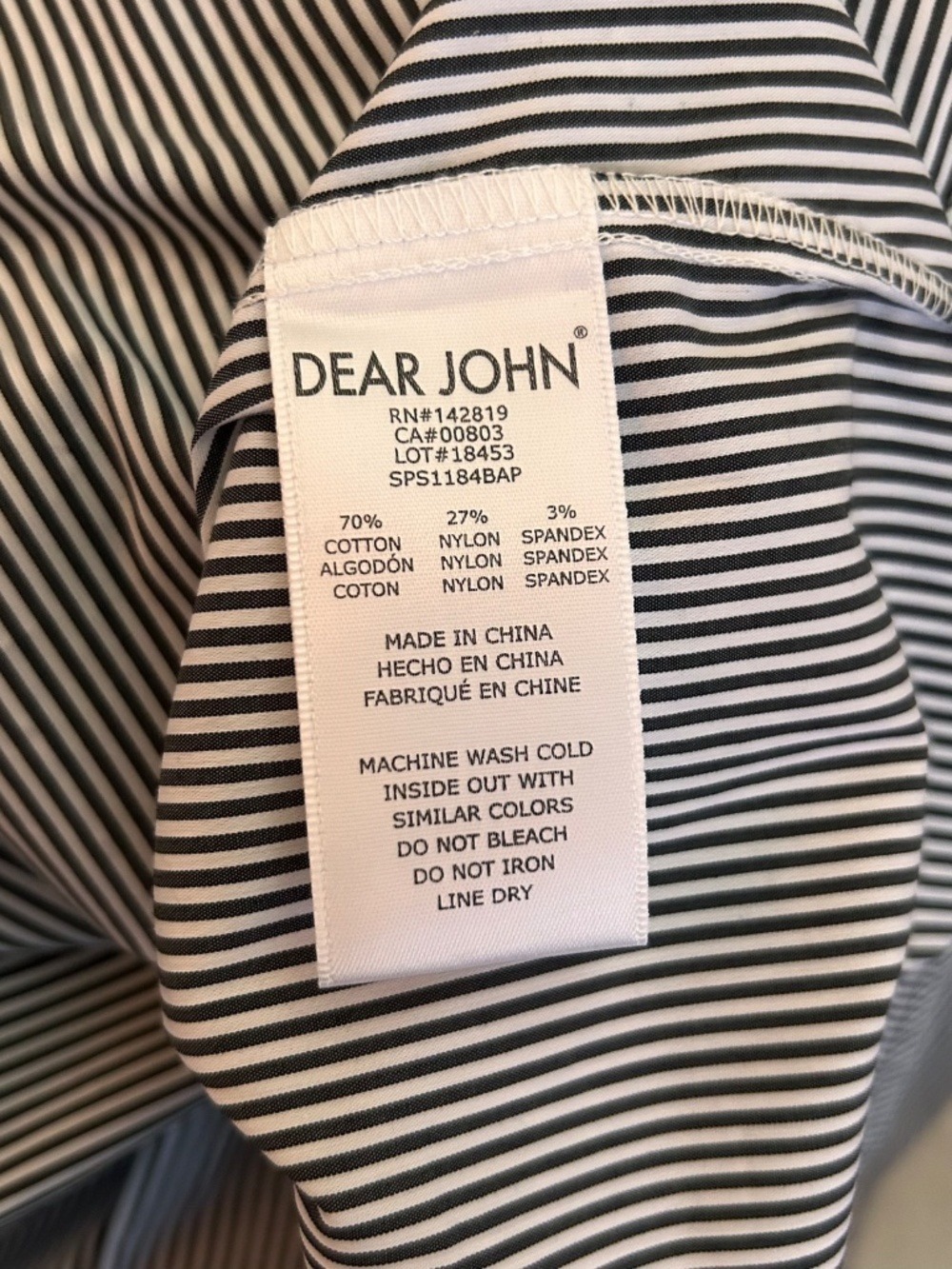 NWT DEAR JOHN Long / Roll Up Sleeve Cotton Blend Blouse - Picture 8 of 8